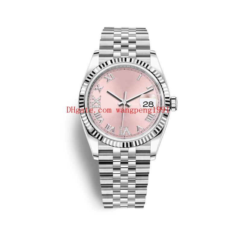 

20 colour high quality watches 36mm 126284 128283 316L stainless steel Sapphire unisex Movement Automatic watch Wristwatches, Slivery;brown