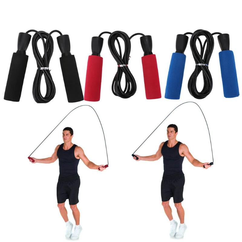 

3 Colors Bearing Skip Rope Cord Speed Fitness Aerobic Jumping Exercise Equipment Adjustable Boxing Skipping Sport Jump Ropes 3M