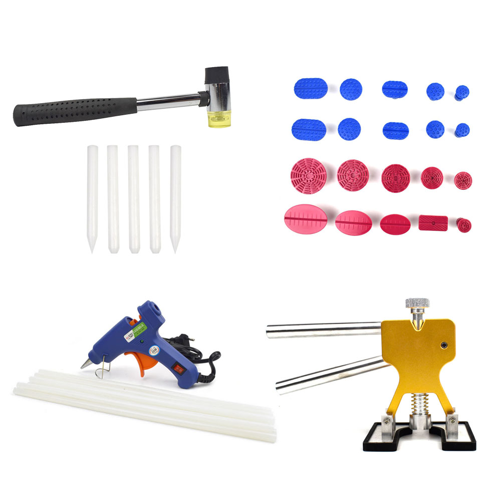 

Auto Paintless Dent Repair Suction Removal Pro PDR Tools Car Body Kit Puller Lifter Glue Gun Set