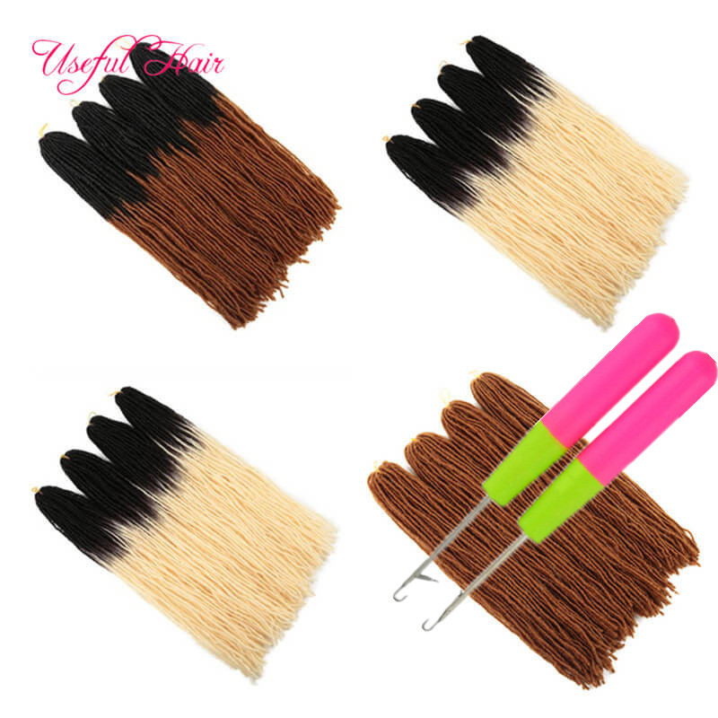 

Sister Locks Hair Faux Locs 18inch Dirty Braid Jamaica Reggae Synthetic Hair Straight Faux Locs Hand-made Wig Cutted Long free hooks, #30