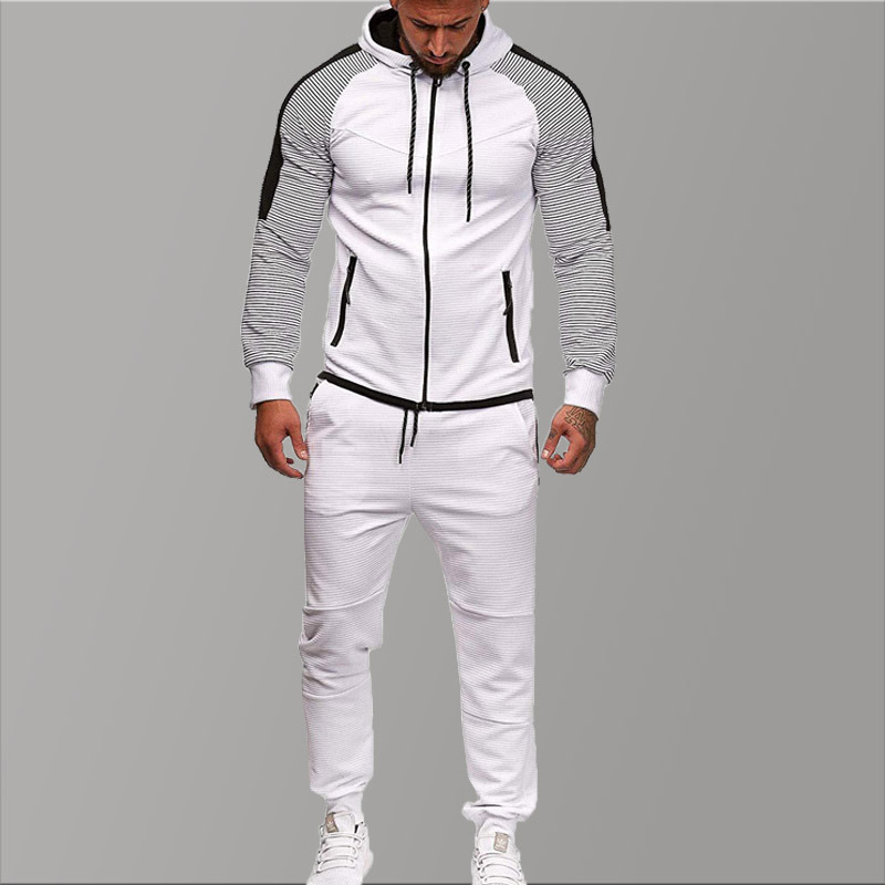 

Brand Tracksuit for Men Two Piece White Men Tracksuits Hoodies 2020 Men's Clothing Sport Tracksuit Set Men's Clothing Autumn, Army green tops