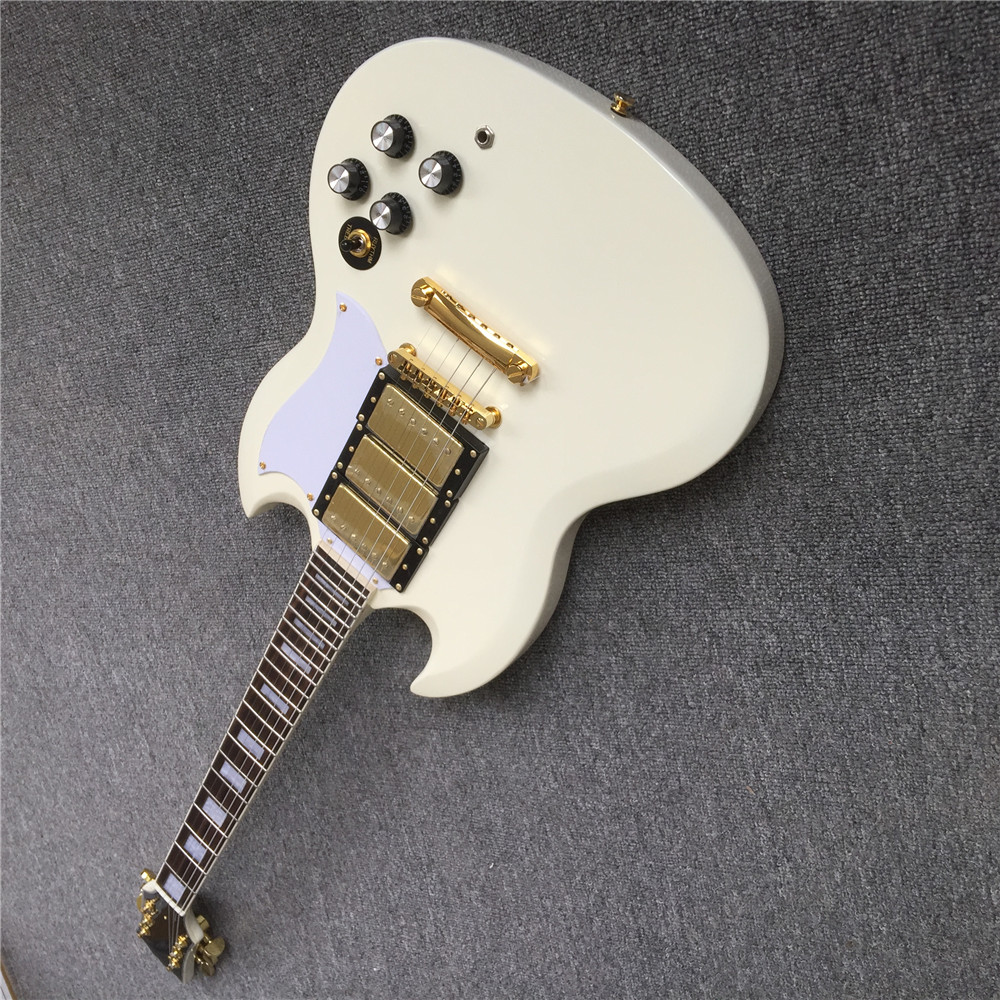 

Free ShippingNew SG electric guitar three pieces of muffler cream white