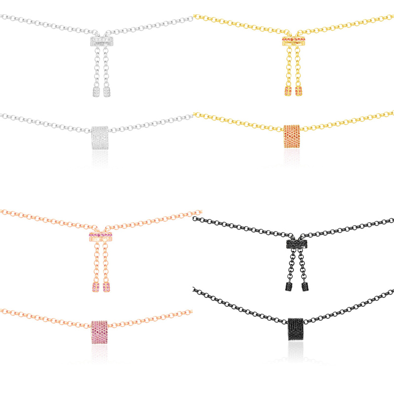 

LIDU 925 Silver High Quality Fashion Exquisite Necklace Multi-color Gifts For Friends Free Mail Manufacturers Wholesale