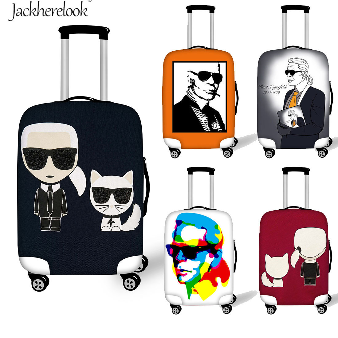 LAVOVO Sugar Skull Flower Luggage Cover Suitcase Protector Carry On Covers