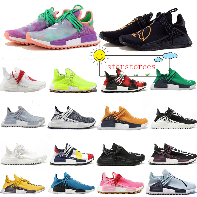 

Human Race NMD Yellow Black White Pink Originals Pharrell Williams Designer MEN WOMEN Sneakers TOP Sports Shoes Size 36-47