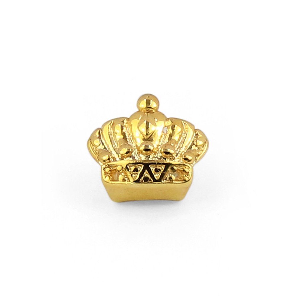 

Hiphop Gold-capped Teeth Set Zircon Single A An Crown Tooth Set