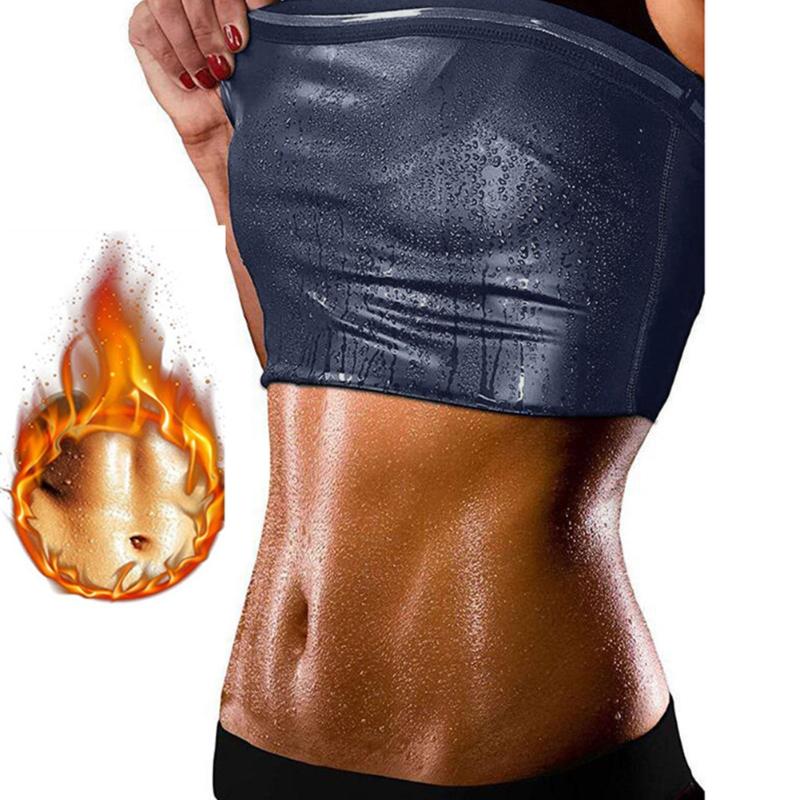 

Slim Stretch Body Suit Sweat Belt Shaper Waist Trimmer Sauna Vest Waist Trainer Corset Tank Top Shapewear Slimming Underbust, As pic