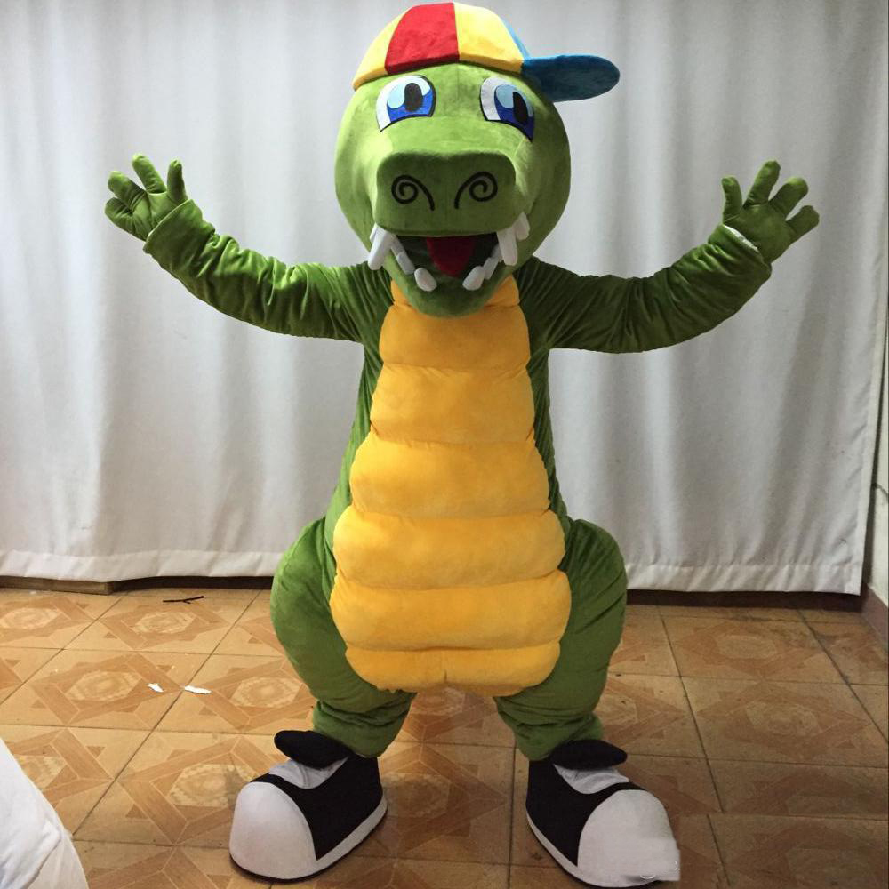 

2018 Factory direct sale Adult newest crocodile mascot costume cute crocodile costume for sale, As pic