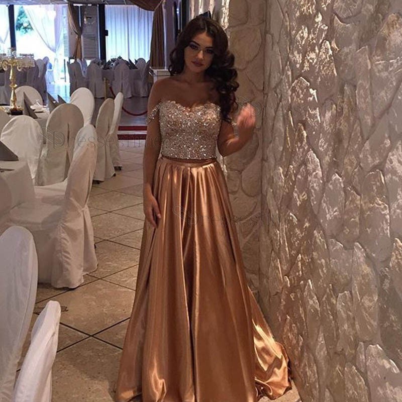 rose gold 2 piece outfit