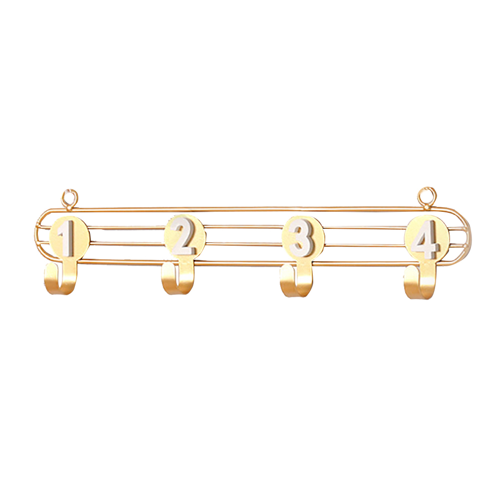 

Storage Rack Bathroom Kitchen Cabinet Multifunction Organizer Clothes Keys Wall Hooks Home Decor Numbers Iron Art Living Room