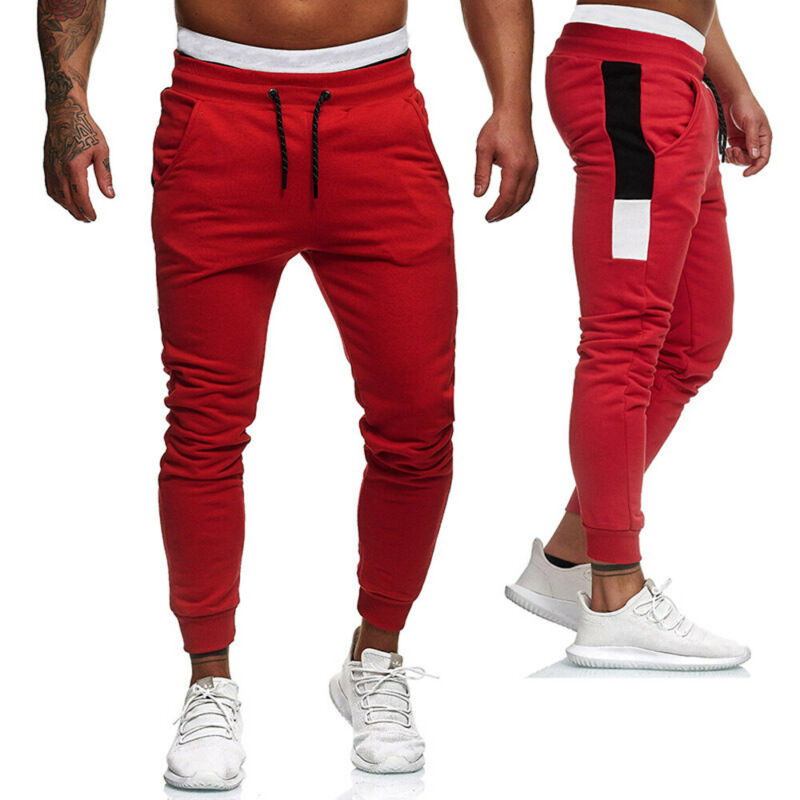 

New Male Trousers Tide brand Autumn and Winter Men's Hip Hop Harem Joggers Pants Fitness Leisure Plush Patchwork Sweatpants, Black