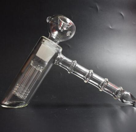 

New glass hammer 6 Arm perc glass percolator bubbler glass water pipe smoking pipes tobacco pipe bongs