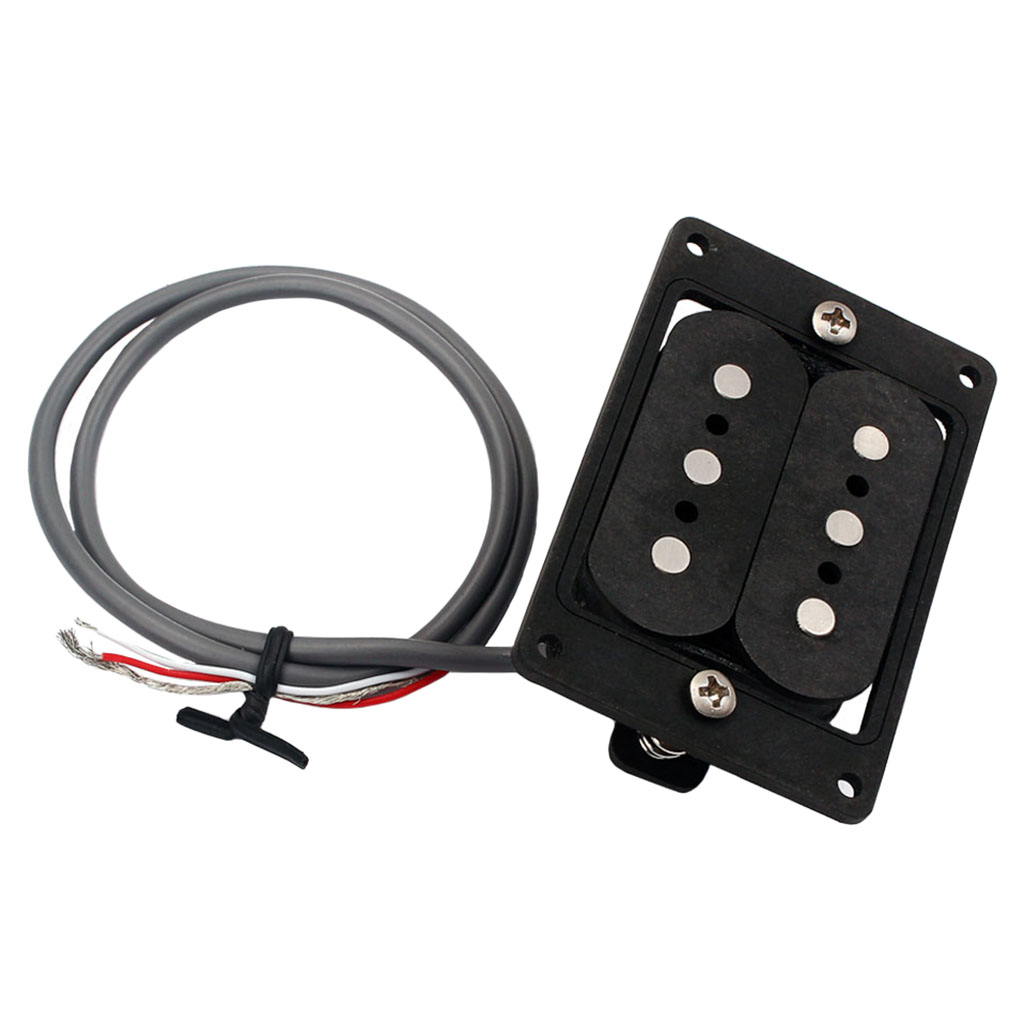 

Hand Wound Humbucker Double Coil Pickup Black for 3 String Cigar Box Guitar