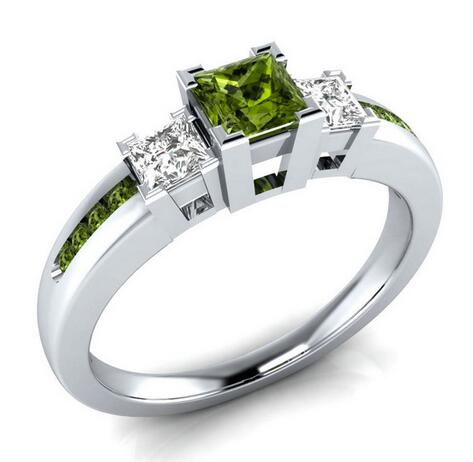 

Fashion Simple Colorful Zircon Wedding Band Promise Rings for Women Silver Color Engagement Rings Party Jewelry Anel Feminino