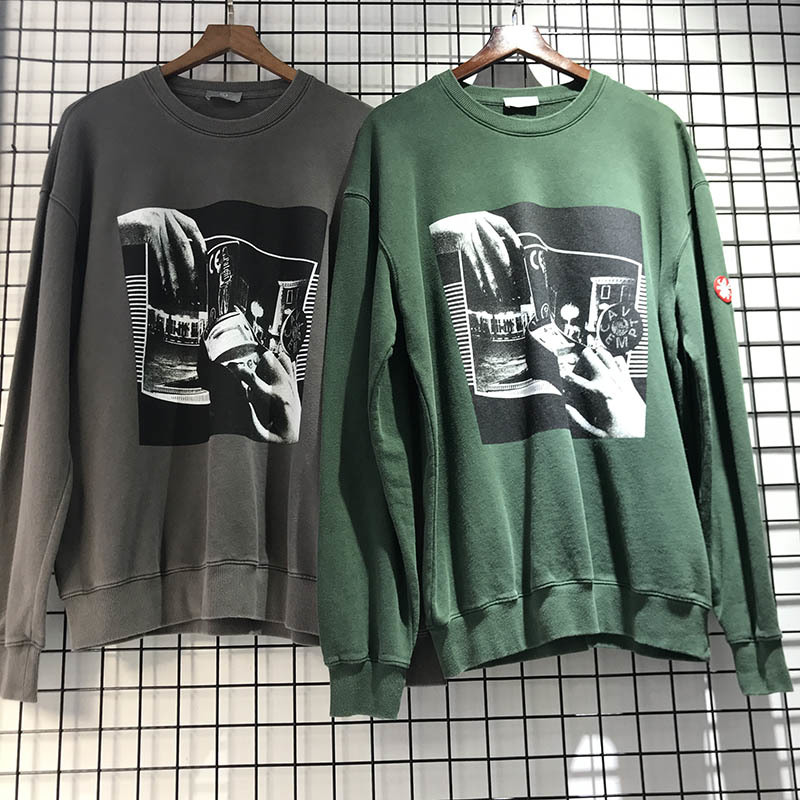 Sweat-shirts caves Pull Hommes Femmes Best Quality Automne Hiver épais Streetwear Hop Hop Washed Do vieux C.E Cav vide Hoodies T200531