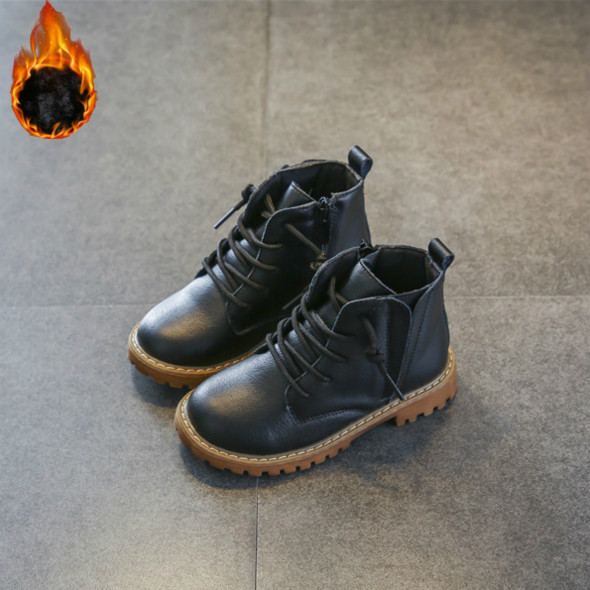 

2020 Children Designer Boots 2020 New Arrival Solid Colors Snow Boots Girls Luxury Martin Boots British Martin Shoes, Black1