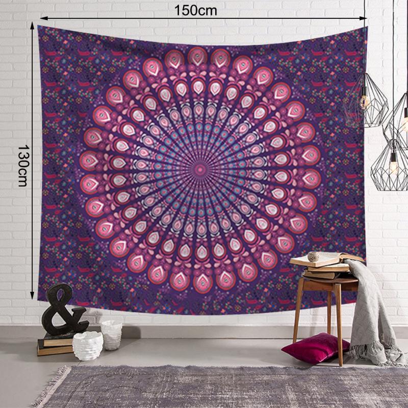 

Peacock Flower Tapestry Flower Wall Hanging Room Starry Sky Carpet Tapestries Art Home Decoration Accessories