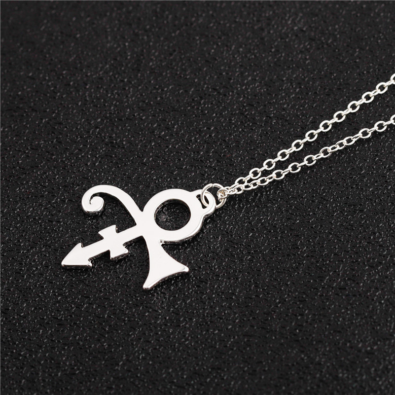 

5PCS Little Prince Guitar Memorial Love Symbol Necklace Le Petit Prince Rogers Nelson Artist Music Singer Necklace for Women