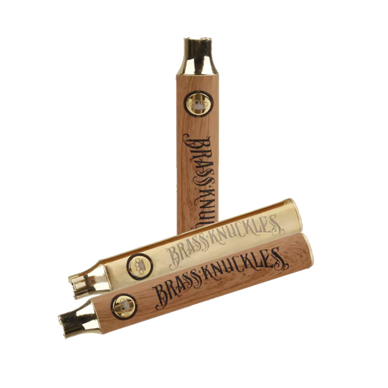 

Brass Knuckles Preheat Battery 650mah Golden and 900mah Wood Preheating Batteries VV Vape Pen 510 Thread for Connected Abracadabra Cartridge