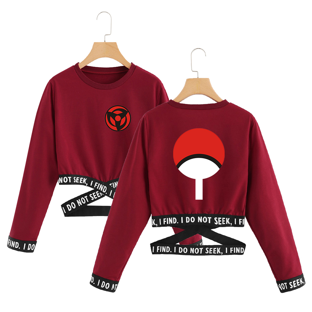 Compra Naruto Kpop Crop Sudadera O Cuello Moda Corto Ninjia Sudaderas Sexy  Hip Hop Imprimir Oversize Naruto Ropa Para Mujer Barato | Entrega Rápida Y  Calidad | Es.Dhgate