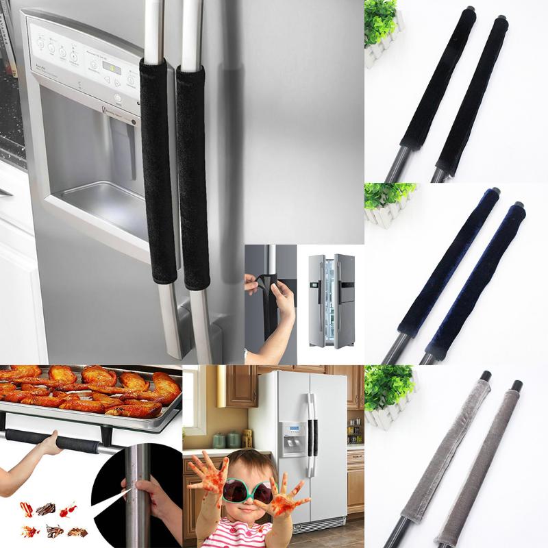 

2019 Free Shipping Best Price A Pair Refrigerator Handle Cover Kitchen Appliance Refrigerator Cover Kitchen Gadgets
