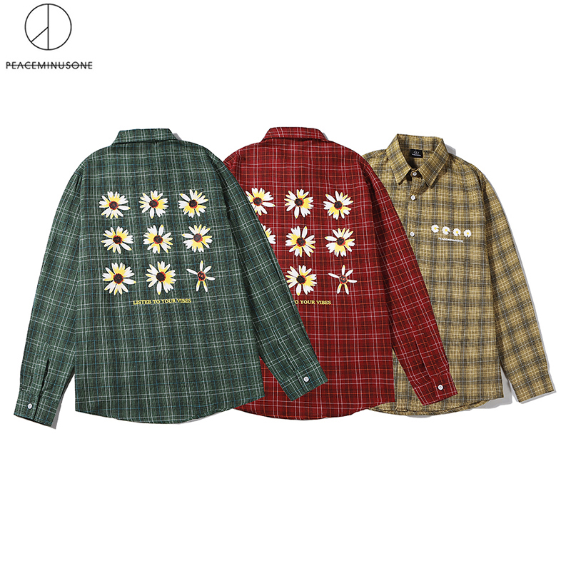 camisa de cuadros pequeños hombre