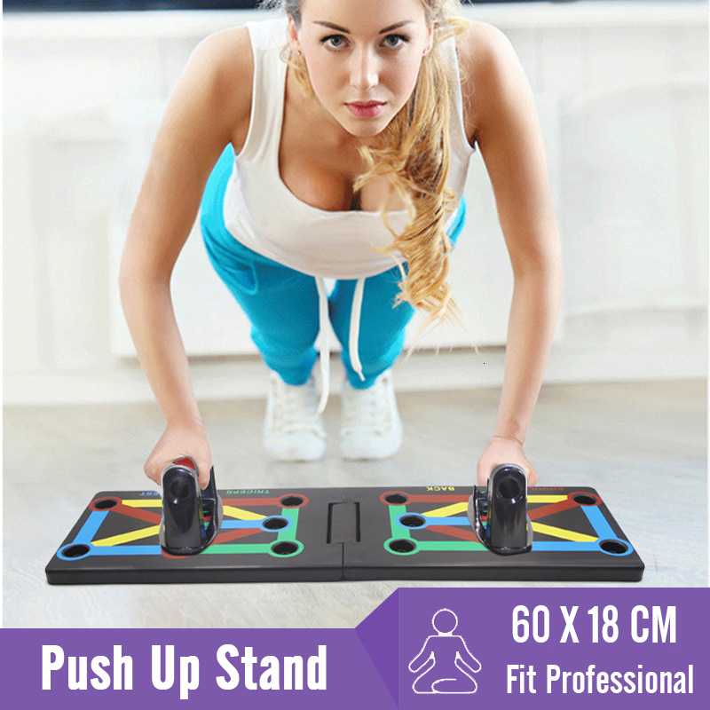 

9 In 1 Gym Push-up Stands Body Building Training System Home Muscle Equipment Push Up Rack Board Men Women Comprehensive Fitness