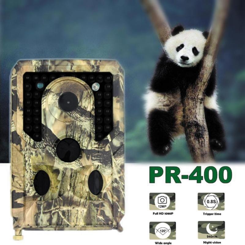 

Trail Camera 12MP 1080P Photo Trap Night Vision Hunting Camera IP56 Waterproof 120 Degree Angle Wild 940nm