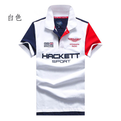 

2020 Freesummer men's short-sleeved t shirt new HACKETT short-sleeved HACKETT T-shirt for men's wear cotton polo shirt, men's shirt, White