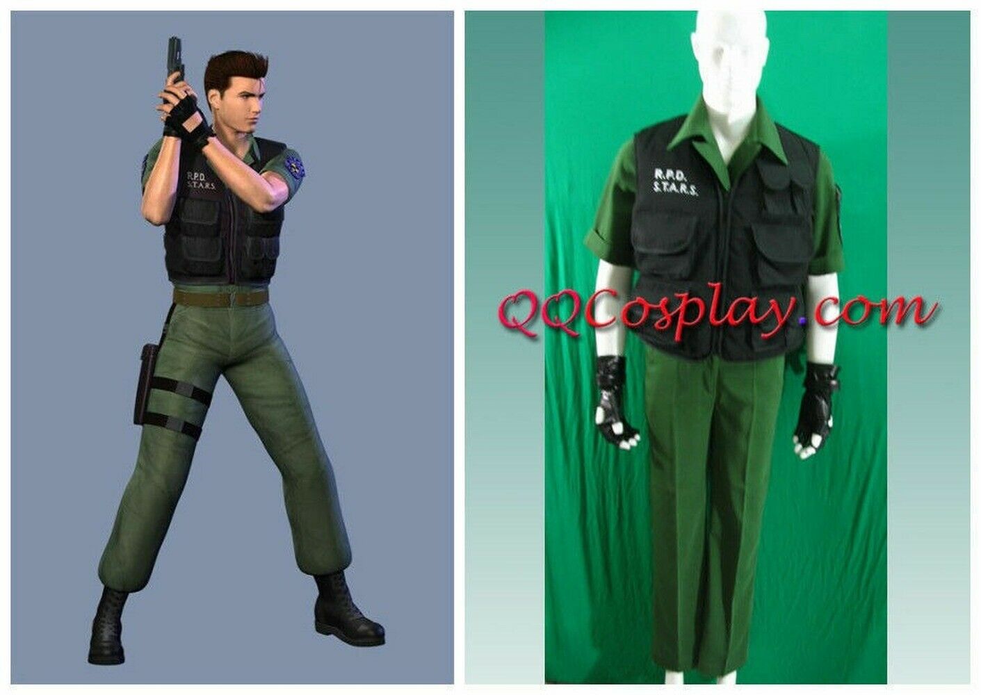 

Resident Evil: Code Veronica Chris Redfield Cosplay Costume