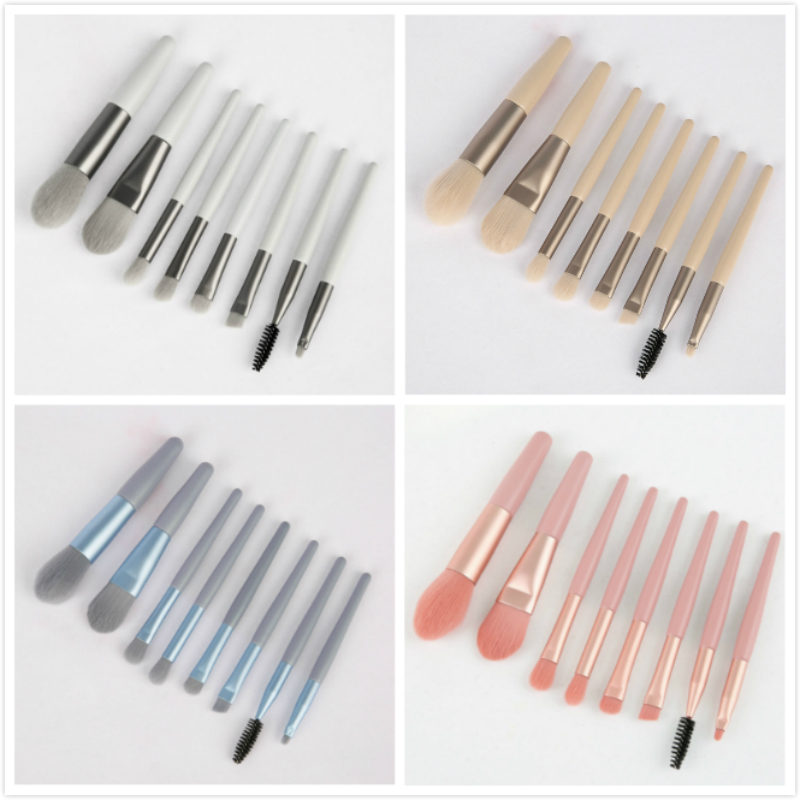 

Wholesale 2020 New Mini Makeup Brush Set Foundation Eyeshadow Powder Mascara Blush Brush Travel Make Up Brushes Beauty Tools