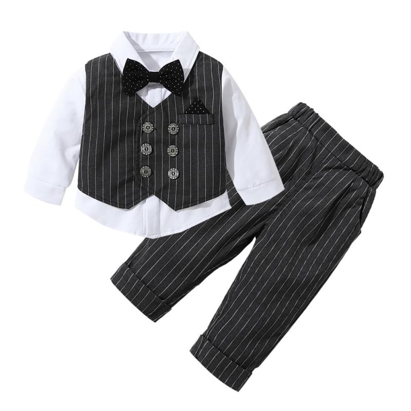 Ragazzi Kaki Tan Formale Abito Fancy Matrimonio Festività Natalizie Lungo Pantaloni GILET Cravatta