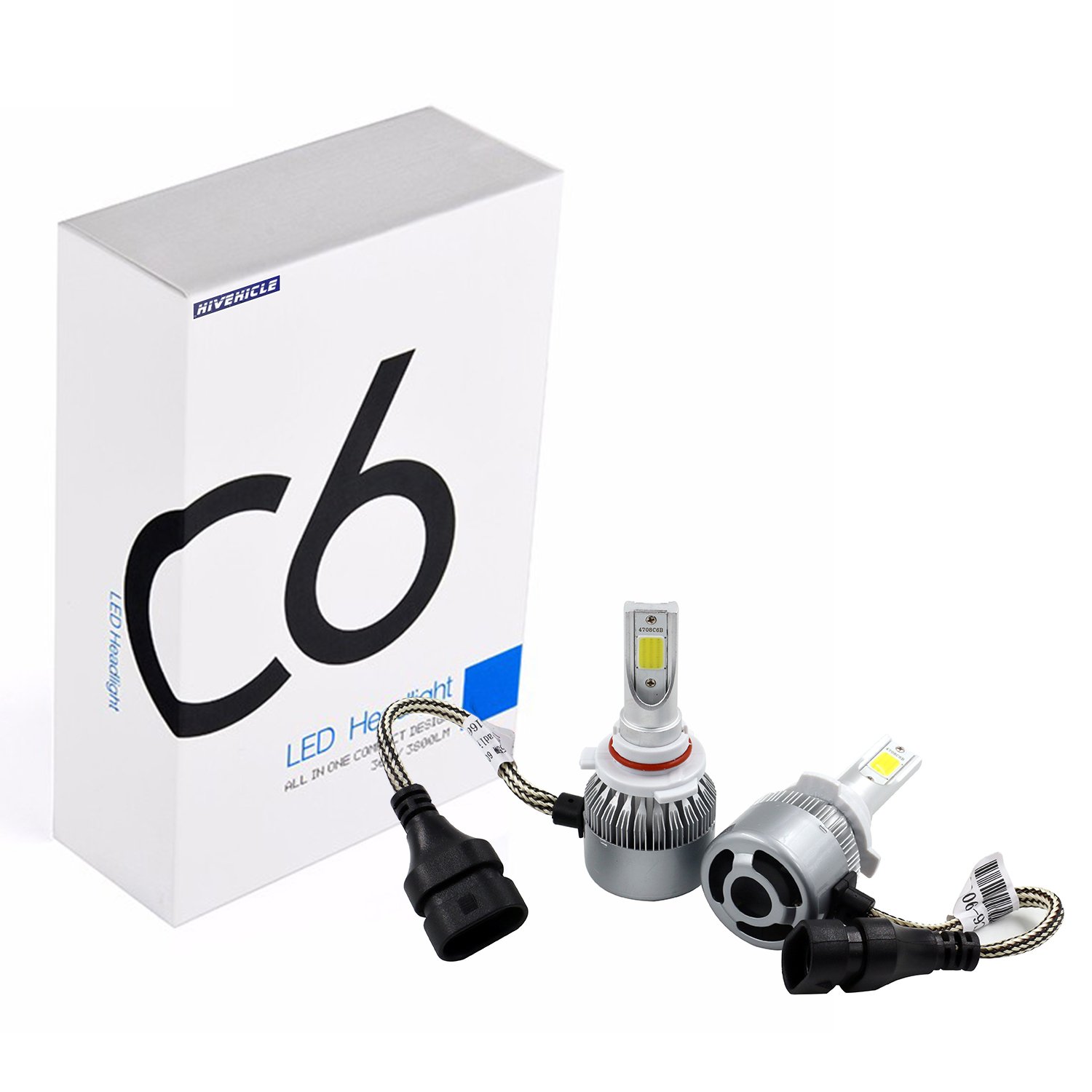 

2pcs H8/H9/H11 H1 H7 H4 H13 H3 9005 9006 9007 880 LED Light Bulbs - 72W 7600LM Conversion Kits 6000K-Led Bulb Replacement For Halogen