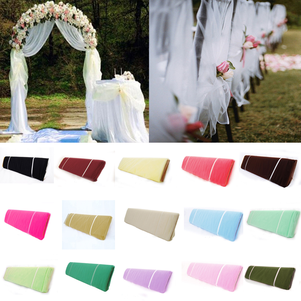 

54"x120 FT (40 yards) Tutu Fabric TULLE Bolt Pew Bow Craft For DIY Banquet Wedding Decoration Birthday Party Kids Baby Shower