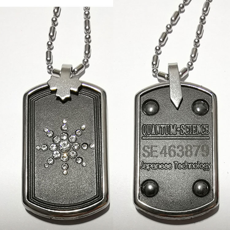 Men/'s Volcanique PIERRE Quantum scalaire énergie collier pendentif cadeau avec CZ Stone