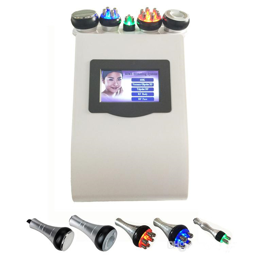 6 In 1 40K Ultrasonic Liposuction Cavitation Slimming Machine Tripolar Sixpolar Bipolar Vacuum Rf Machine High Quality By Air Shipment