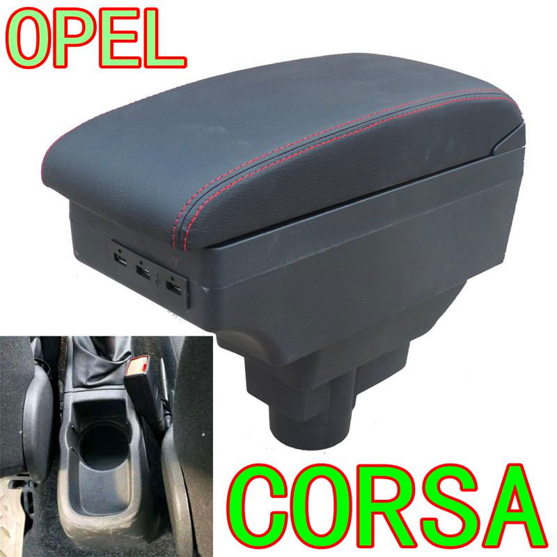 

For Vauxhall Corsa D Armrest Box Universal Car Central Armrest Storage Box modification accessories