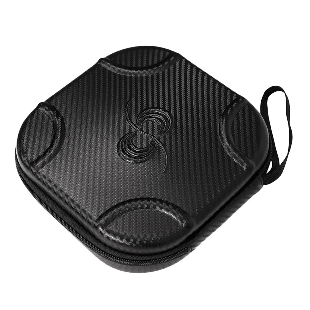 

black hard travel case storage bag for dji tello drone with lanyard, waterproof