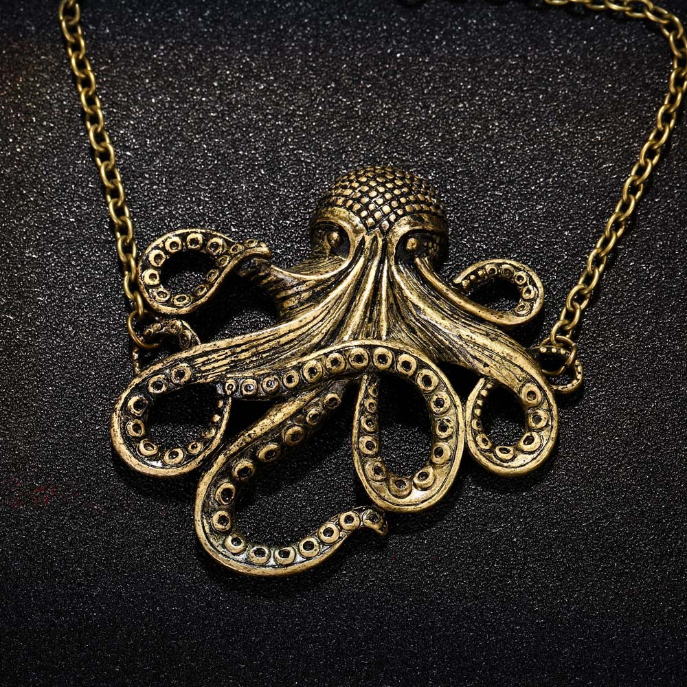 

pretty Octopus Bracelet for Women Animal Jewelry Exquisite Gift Rose Gold Color Chain Punk Bracelets, Silver