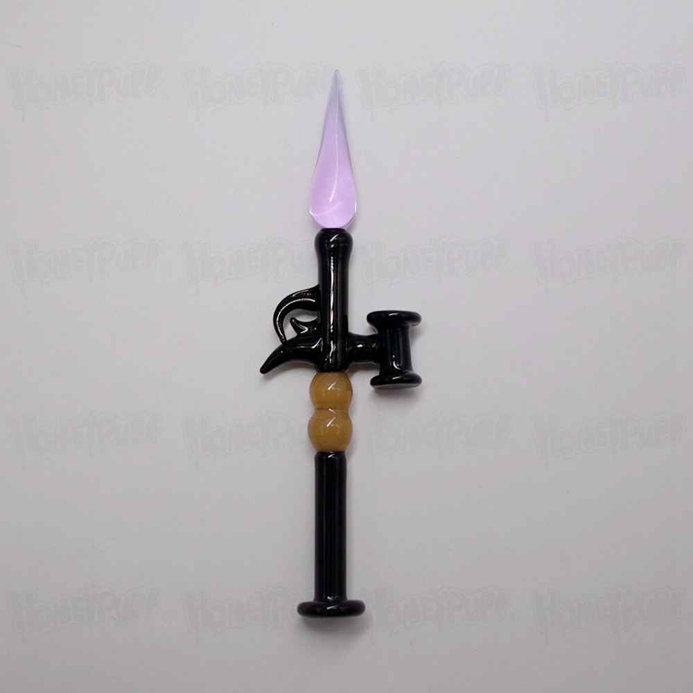 

HONEYPUFF Glass Dabber Tool 130MM Oil Rigs Dab Stick Carving Tool For E Nail Dab Nail Quartz Banger Nails Glass Water Bongs Dab Rigs Pipes