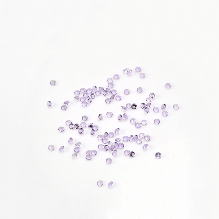 

Light Purple 50pcs/lot 6-10mm Round Brilliant Cut 100% Authentic Natural Amethyst Crystal High Quality Gem Stones For Jewelry Making