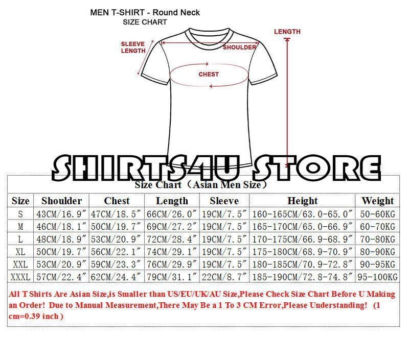 Gideon T Shirt Size Chart