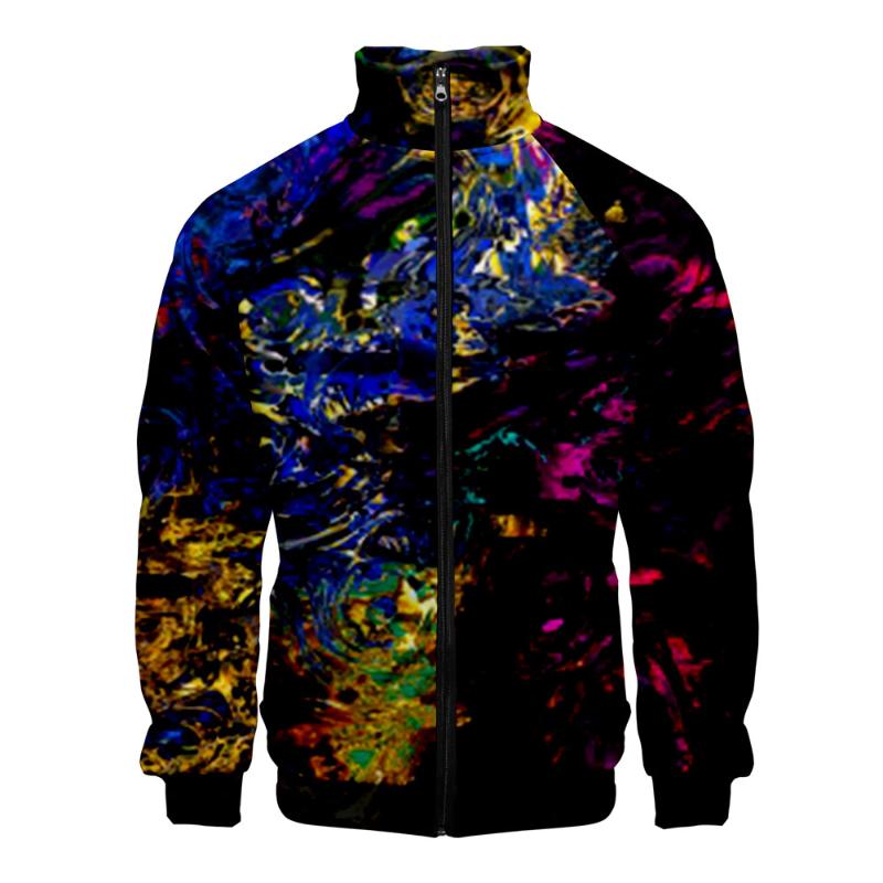 

Colorful swirl 3D print Zipper Sweatshirt Casual Hoodies Fashion Autumn And Spring Clothes Colorful swirl Sweatshirt for men, Beige