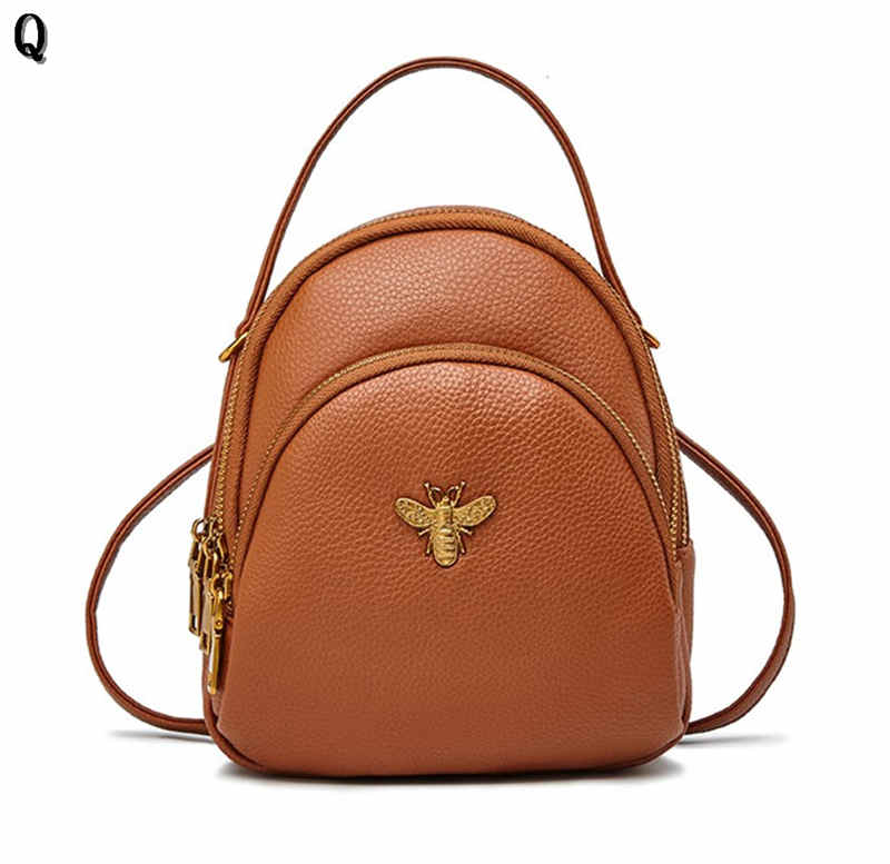 

Small Mini Ladies Backpacks Designer-Luxury Bag Bags Cute PU Leather Quality School Bee 2Q Shoulder High Backpack Women News Leat Lsohj, Red