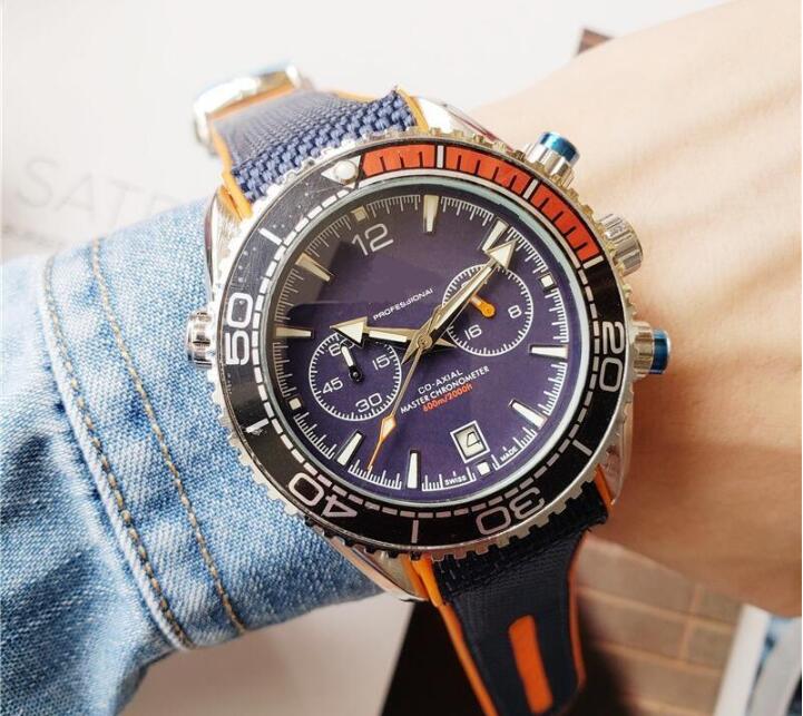 

TOP Selling Classic Mens Designer Watches Luminous Chronograph VK Japan Quartz Man Luxury Watch Clock Professional 007 Wristwatches, As pic