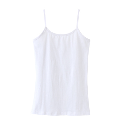 

Pure cotton knitted backing condole belt vest Spring, summer, vest, brief paragraph small vest Sleeveless top-005