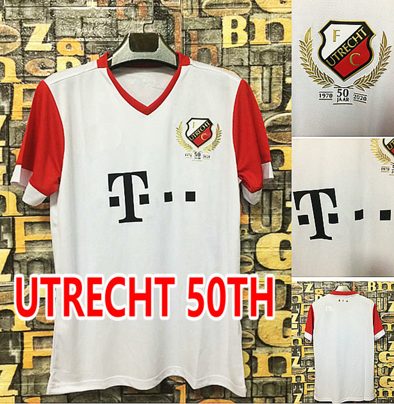 

20 21 FC Utrecht soccer jerseys home 50-Years Anniversary 2021 Hoogma Janssen Dario Dumic footbll shirts Camiseta Maillot, 20/21 home