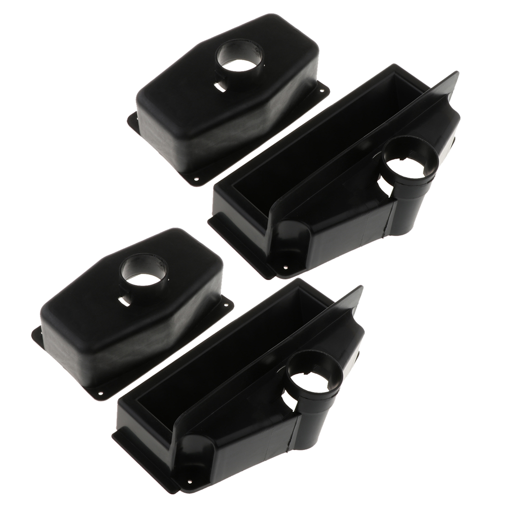 

(Pack of 2) Foosball Ball Pitch Collecting Box for Standard 1.4m Table - Table Football Supplies - Black