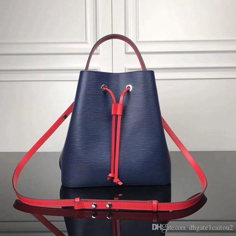 

Original high quality NEONOE LUXURY shoulder bags leather bucket bag women famous brands designer handbags high quality flower Shopping Bag