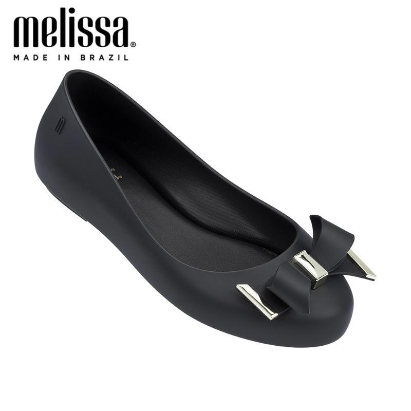 black tie flat sandals